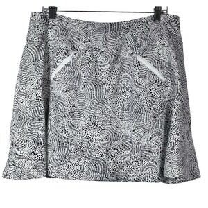 GG Blue Luxe Sz XL Golf Skirt Skort Tennis Pickleball White Black Geometric